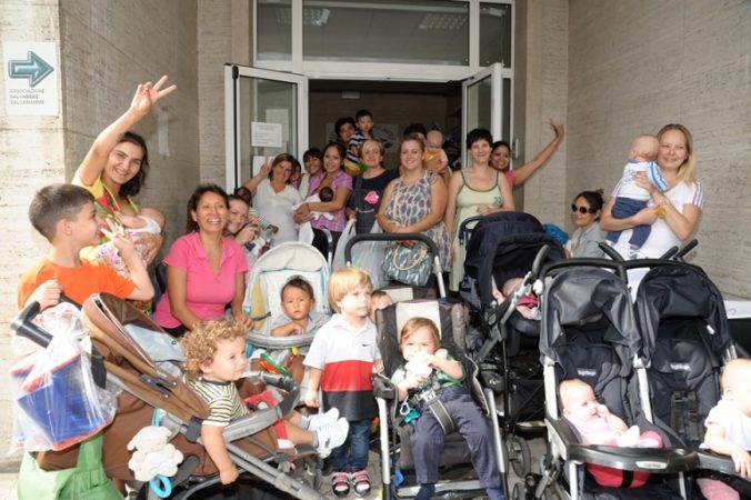 Salvamamme volontarie e Grazia Passeri bassa