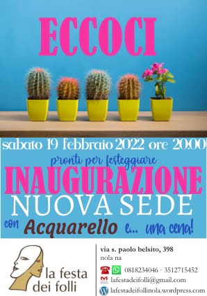 inaugurazione @lafestadeifolli