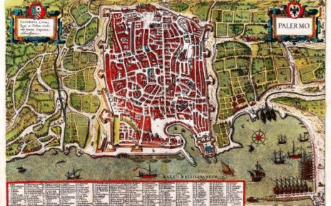 Palermo: i Quattro Mandamenti tra preesistenze, eterogeneità e bellezza. Seminario promosso da BCsicilia e Rettoria S. Francesco Saverio 5 Pianta Palermo fine 500
