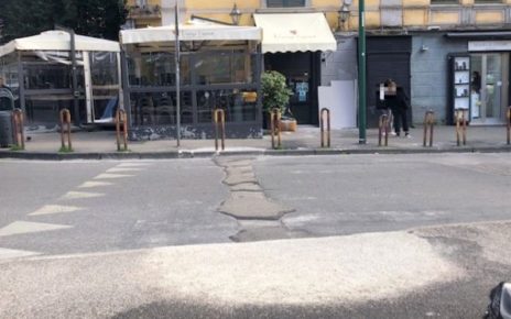 Vomero piazza degli Artisti scivoli aboliti