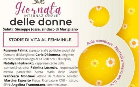 Marigliano, Storie di vita al femminile: convegno nell'aula consiliare 4 locandina convegno donne
