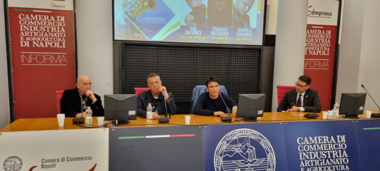 Da sx Lino Vairetti Franco Ricciardi Sal Da Vinci Fabrizio Luongo
