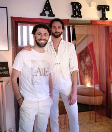 Poesie all’ombra della Torre: la presentazione del libro “Pensieri” di Riccardo Stellini 4 Riccardo Stellini e Alfred Ejilli