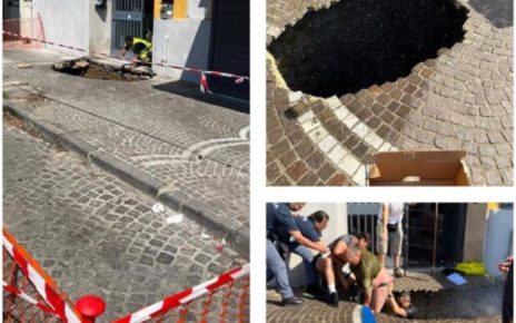 Napoli, voragine in via Posillipo: tre persone ferite 5 voragine via posillipo