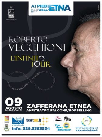 Roberto Vecchioni locandina Zafferana