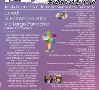 Palma Campania, si accendono i riflettori sulla IV Edizione del Fashion Show “Peonia”: evento di Moda, Musica, Spettacolo, Cultura ed Arte 5 FASHION SHOW PEONIA locandina