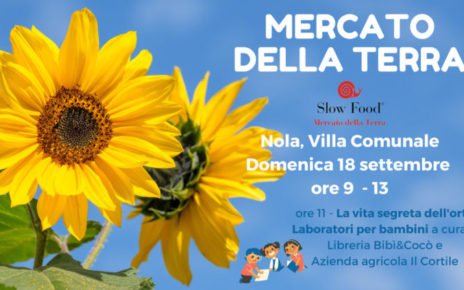 Nola, Mercato della Terra: ritorna in Villa Comunale l'appuntamento con la spesa sostenibile 7 MERCATO DELLA TERRA settembre