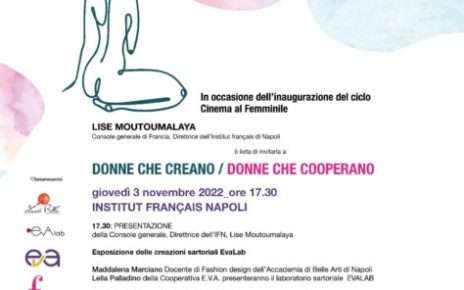 Napoli, all'Istituto Français una serata dedicata alle "donne che creano/donne che cooperano" 5 PHOTO 2022 10 27 20 23 24 1
