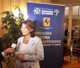 Martine Vassal Presidente del Consiglio Dipartimentale di Bouches du Rhone e Presidente della Metropoli Aix Marseille Provence