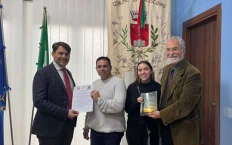 1. Sindaco G. Romano Joe e Vittoria Rinaldi A. Castaldo Comune di Brusciano 16.12.2022