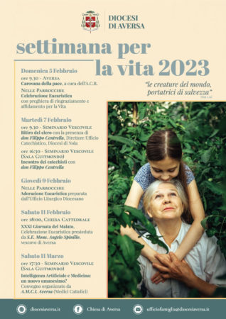 Aversa Settimana per la Vita 2023 locandina