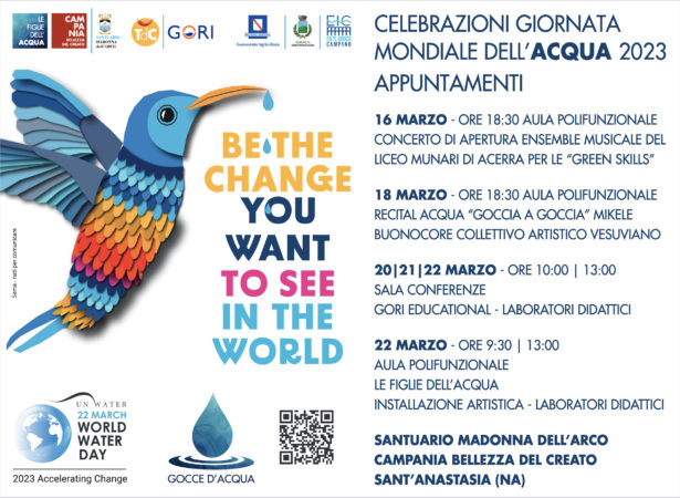 “Be the change you want to see in the world”: Terre di Campania e le Figlie dell’Acqua celebrano la Giornata Mondiale dell’Acqua a Madonna dell’Arco 3 APPUNTAMENTI