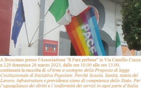 Brusciano, “Il Fare perbene” raccoglie firme contro l’Autonomia differenziata 5 Il Fare perbene e ANPI Brusciano Napoli