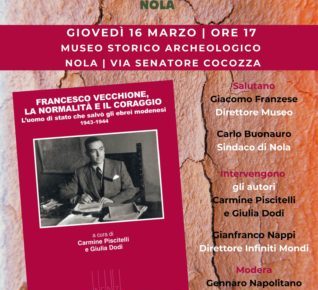 Nola, "La normalità e il coraggio": la storia di Francesco Vecchione al Museo Storico Archeologico 5 locandina Vecchione UNITRE Nola