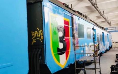 Napoli, Festa scudetto: alla stazione Montesanto domenica la presentazione del treno “AZZURRO SCUDETTO” 5 treno azzurro
