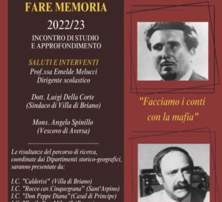 Aversa, il grido degli studenti di “A Piccoli Passi”: "Facciamo i conti con la mafia!" 4 Aversa A Piccoli Passi Fare Memoria Locandina