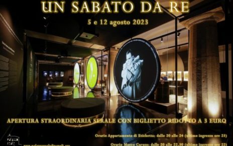 Napoli, Palazzo Reale. "Un sabato da Re": Il 29 l'ultimo sabato di luglio 3 card aperture straordinarie agosto