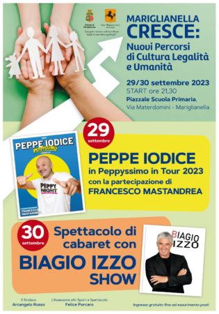 Mariglianella Cresce Spettacoli con Peppe Iodice e Biagio Izzo