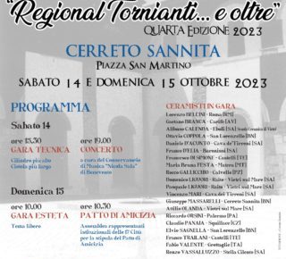 Cerreto Sannita, nel week end la IV edizione del “Regional Tornianti… e oltre”: il torneo di tecnica e pregevolezza estetica dei ceramisti 4 Regional Tornianti.e oltre
