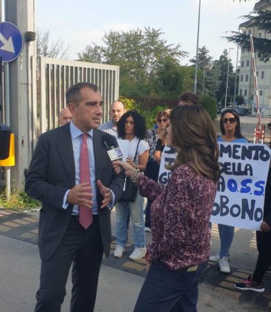 Campania, Presidio Oss idonei. Nappi (Lega): "Scorrere graduatorie ed assumere chi ha diritto" 2 Unimmagine del presidio degli Oss 2