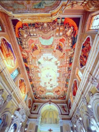 Marigliano, dipinti soffitto Chiesa di San Vito. Lo storico Giovanni Villano: "Dicevano che non valevano niente, ora ne parlano in un convegno. E' incredibile" 2 dipintisanvito