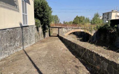 Somma Vesuviana, radicali interventi di pulizia degli alvei portano alla luce le opere idrauliche realizzate dai Borboni 4 lagno1