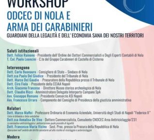 Nola, Odcec e Arma dei carabinieri insieme per un convegno su “legalità ed economia sana per il territorio” 5 locandina workshop odcec