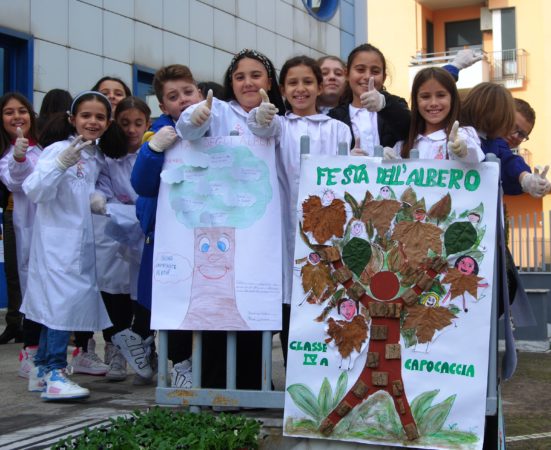 Saviano, Giornata Nazionale dell'Albero e dell'Ambiente: gli alunni del Plesso Piazza Musco adottano la piazza piantando primule 4 21 Novembre 2023 La giornata dellalbero 012