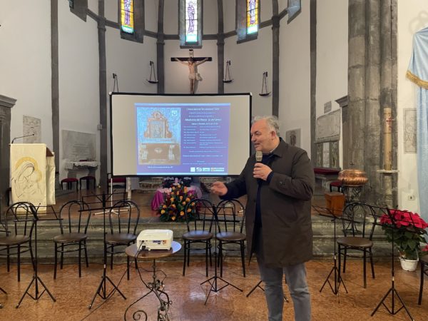 Somma Vesuviana, restaurato l'affresco del XIV secolo della Madonna del Latte nell’ipogeo del Complesso Monumentale di Santa Maria del Pozzo 7 058sindaco