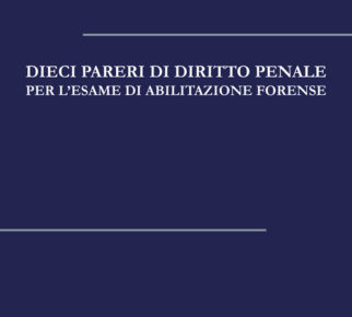 Dieci Pareri di Diritto Penale per l’Esame di Abilitazione Forense 8 Dieci Pareri di Diritto Penale WEBCOVER.x46886
