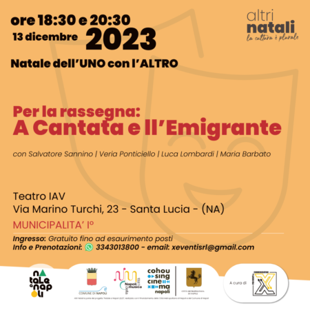Locandina a cantata e llEmigrante