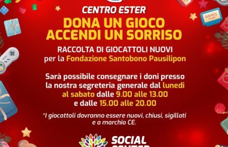 Centro Ester, il nuovo anno arriva con una raccolta di doni per i bambini in ospedale 5 Locandina Centro Ester
