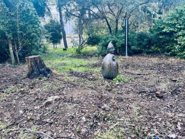 Napoli parco Mascagna targa sparita