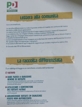 2. Volantino per Raccolta Differenziata PD Brusciano 25.2.2024