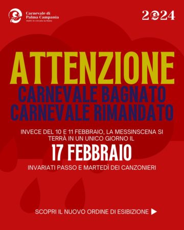 CARNEVALE messinscena rimandata