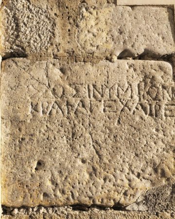Cefalu Lapide sepolcrale in greco Oratorio del Santissimo