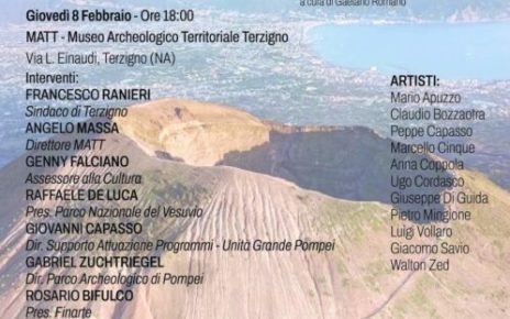 Terzigno, Museo MATT inaugura la Rassegna di Arte Contemporanea “MOTO AL LUOGO, cerchi concentrici sul suolo vesuviano” 5 Manifesto Rassegna MOTO AL LUOGO 08022024