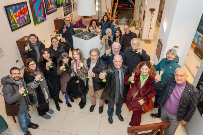 Cava dè Tirreni, chiusura trionfale della Mostra collettiva d'arte contemporanea "Art Progressive" 4 Perotti3