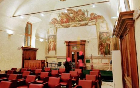 Roma, Giustizia Sociale e Sviluppo: indispensabili per la pace e la sicurezza di popoli e nazioni 5 sala capitolare sanato ritoccata scaled 1