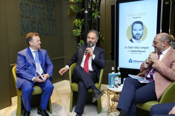 Da sx Ferdinando Canciello Catello Maresca e Nicola Ruocco