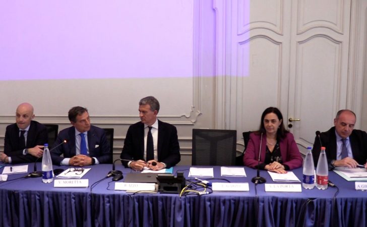 Odcec Napoli Mediazione da sinistra De Lise Moretta Izzo La Porta e Giusepponemod