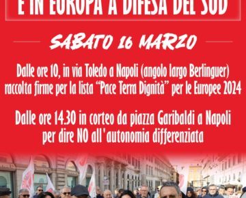Napoli, al via la raccolta di firme per lista di Michele Santoro “Pace Terra e Dignità” 3 firma day 1