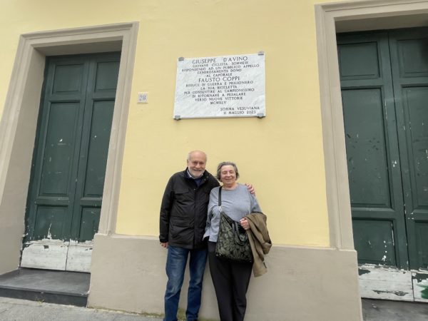 Somma Vesuviana, visita improvvisa di Marina Coppi: figlia del grande Fausto Coppi 4 026mod