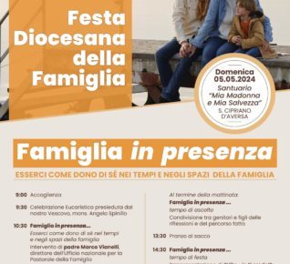 Aversa, domenica 5 maggio si rinnova la Festa Diocesana della Famiglia 3 Festa Diocesana della Famiglia 2024 Locandina