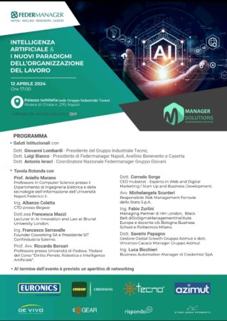 Intelligenza artificiale i nuovi paradigmi dellorganizzazione del lavoro panel