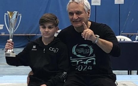 Ginnastica, trionfi campani nelle Z.T. con Gabriel Russo e Cag Penisola Sorrentina 4 RUSSO E RADMILOVIC PODIO 1mod