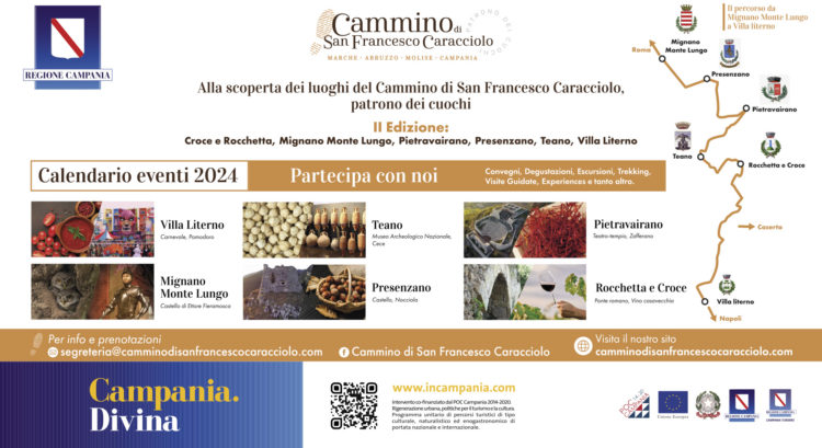 1 Alla scoperta dei luoghi del Cammino di San Francesco Caracciolo patrono dei cuochi