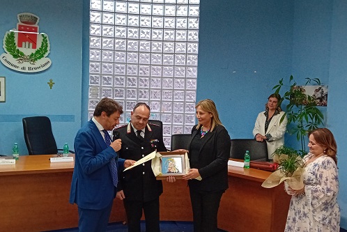 Brusciano, Giornata della Legalità 2024 in Casa Comunale 7 6. Encomio M.llo CC Com. Caserma di Brusciano Giornata Legalita Brusciano 24.5.2024