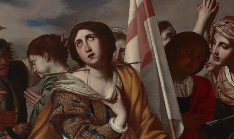 Filippo Vitale Martirio di SantOrsola part. 1650 ca Fodazione De Chiara de Maiomod