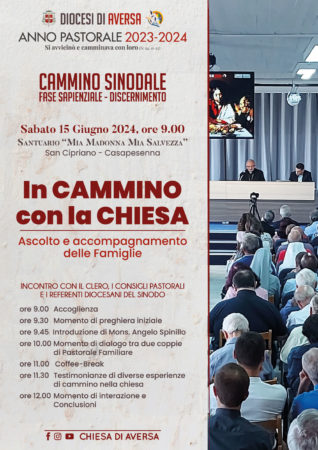 2024 06 Aversa Sinodo Incontro In cammino con la chiesa locandina